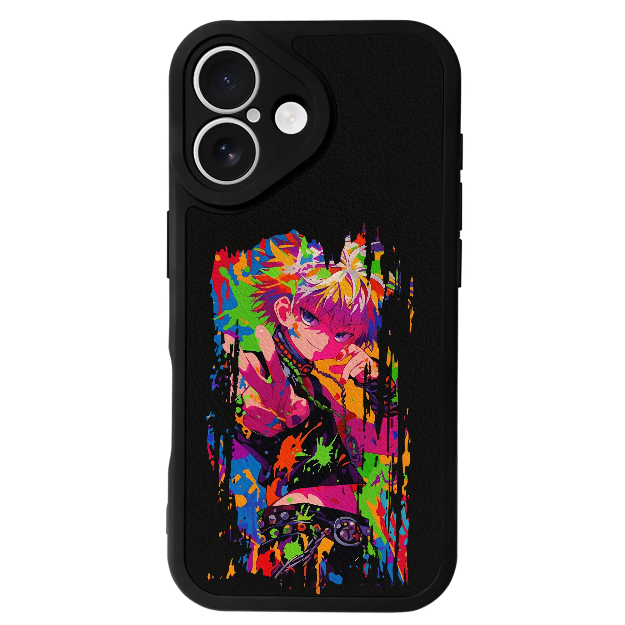 ハンター×ハンター グッズ ゴン＝フリークス - IPhone 16シリーズ対応 ・ シリコンスマホケース ・ レザー調 ・ 高精度フィット ・ 耐衝撃 ・ ワイヤレス充電対応 ・ 精密カット